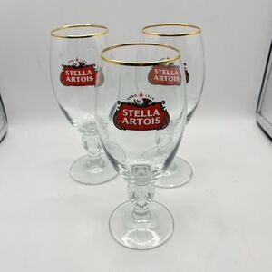 14 oz Stella Artois Belgium crystal mug beer glass 40 cl Lot of 3